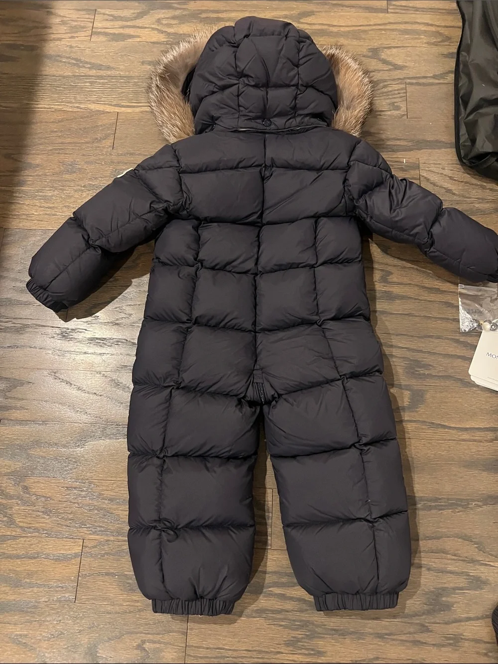 Moncler Kids Luxury Down Snowsuit / Ski Suit – Dark Navy – Size 18-24M